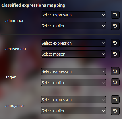 Interfaz de clasificación de modelo