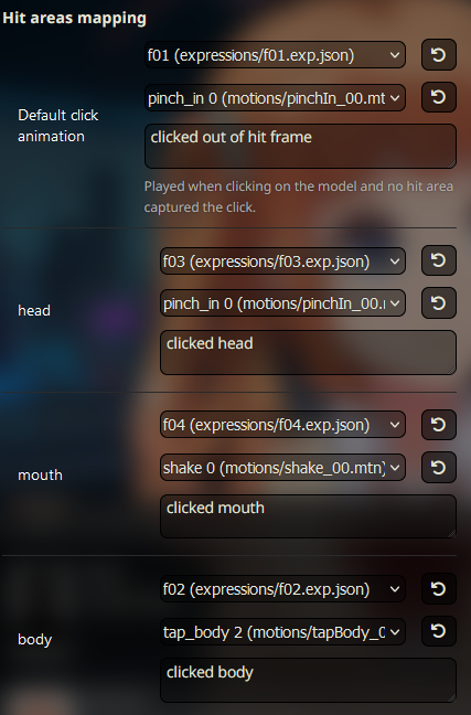 Interfaz de mapeo de modelo
