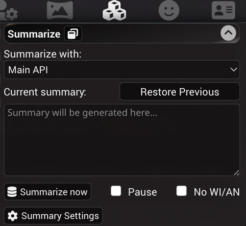Summarize Config Panel